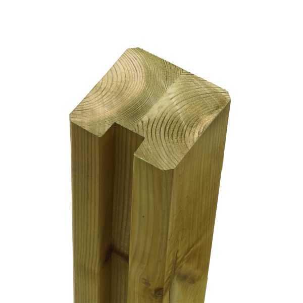 Steckzaun-Pfosten 9x9cm, Leimholz Premium, druckimprägniert, ℗Höhe:100cm