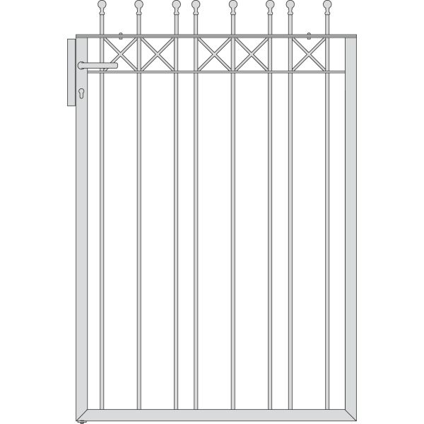 Pfortenflügel Parkallee Classic Kugel, Höhe 150 cm