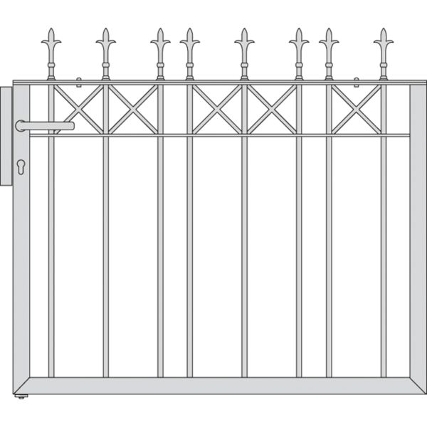 Pfortenflügel Parkallee Classic Lilie, Höhe 90 cm